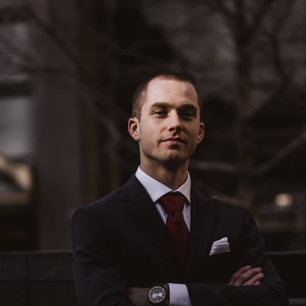 Man with positive energy